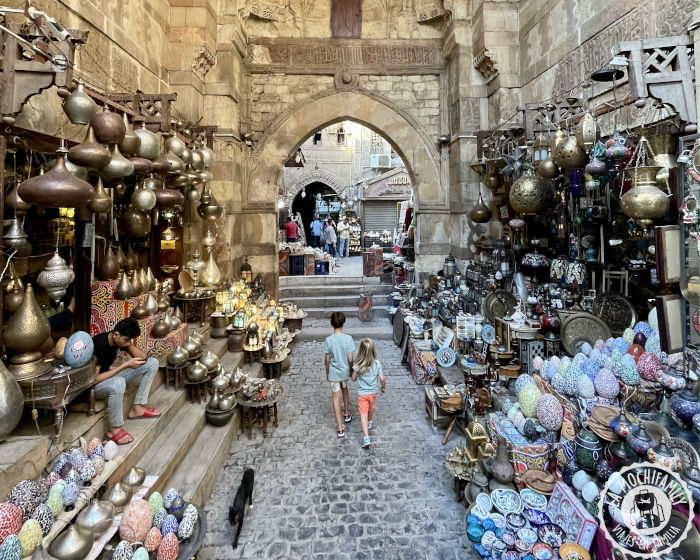 Bazaar de Khan el Kalili en El Cairo