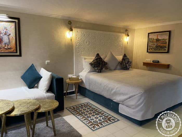 Mejor riad de Marrakech precio medio. Riad Samsli, nuestra habitación