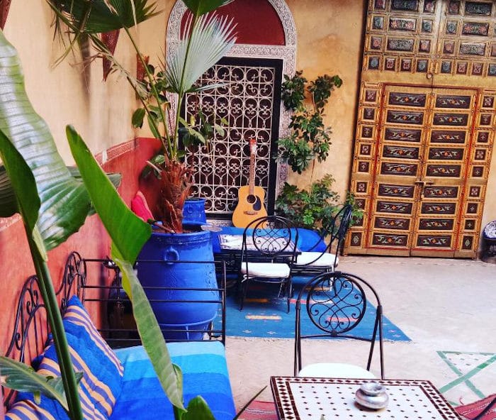 Mejor riad de Marrakech al mejor precio. Riad Naya, patio central
