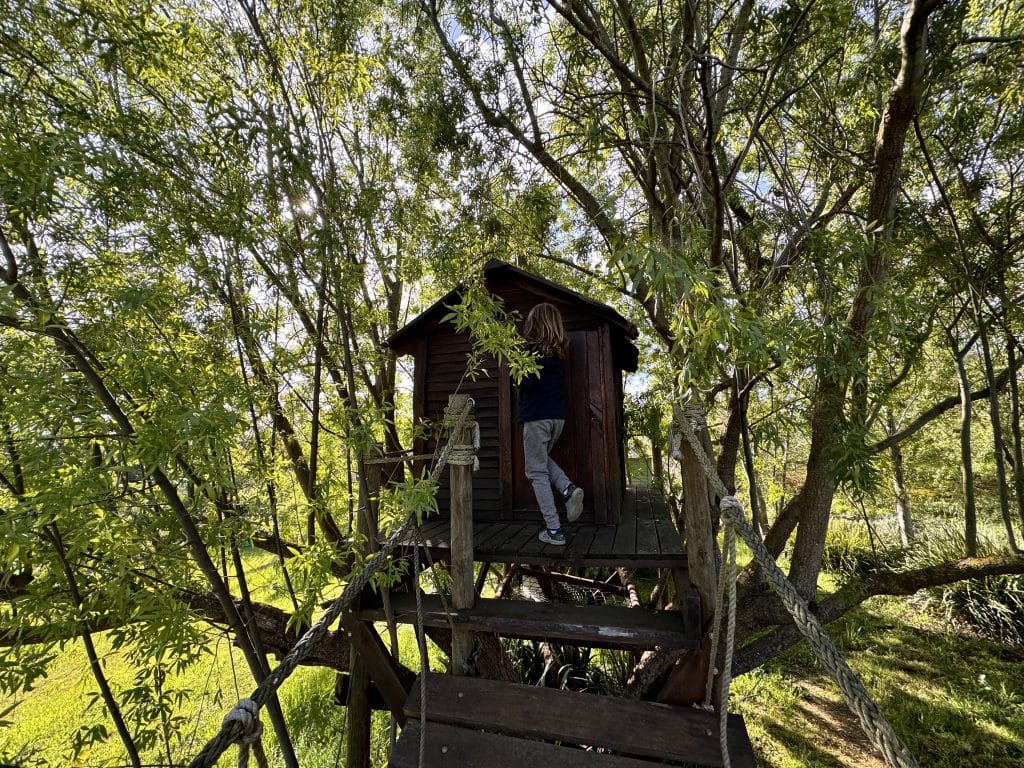 Casita en el árbol en nuestra casa de Homeexchange