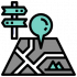 Icono de tours de viaje
